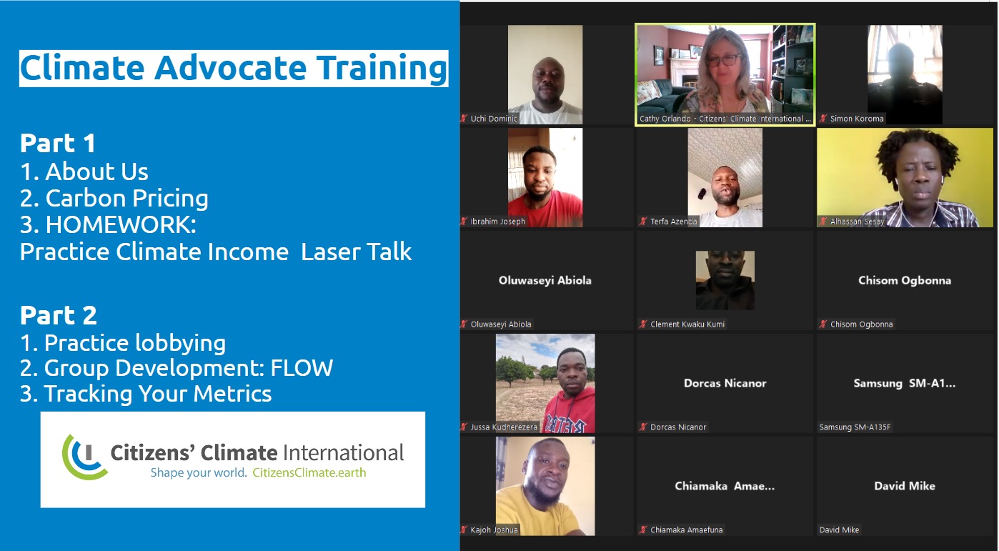 Climate Advocate Training for Africans, Parts I & II
