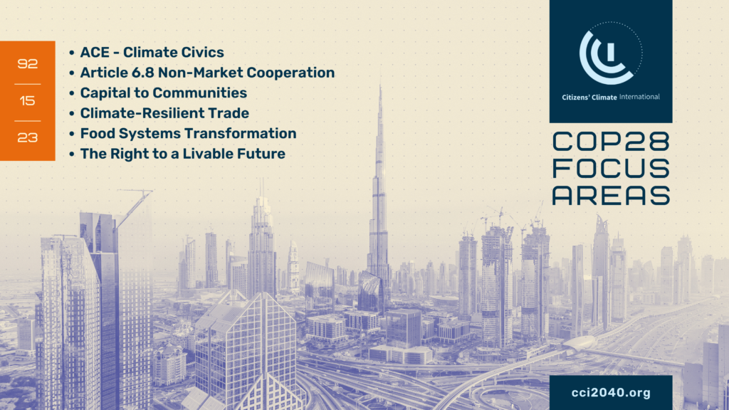 Our focus areas for the COP28 negotiations – Citizens' Climate ...