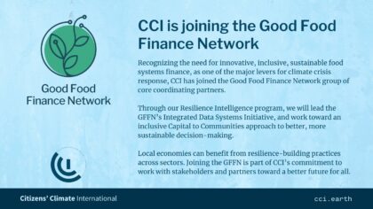 CCI joins the Good Food Finance Network
